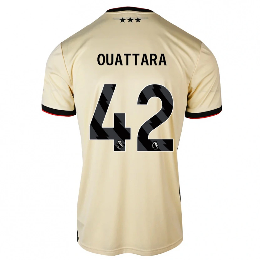 Danxen Kvinder Abdoul Ouattara #42 Citronchiffon Sort Rød Udebane Spillertrøjer 2026/27 Trøje T-Shirt