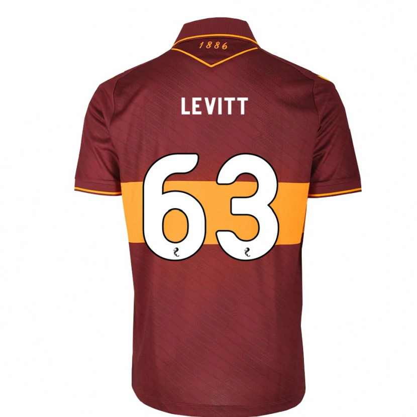 Danxen Kvinder Dylan Levitt #63 Orange Maron Udebane Spillertrøjer 2026/27 Trøje T-Shirt