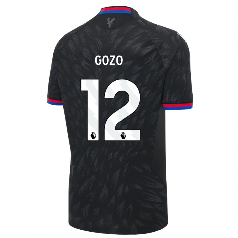 Danxen Børn Zavier Gozo #12 Sort Blå Rød Udebane Spillertrøjer 2026/27 Trøje T-Shirt