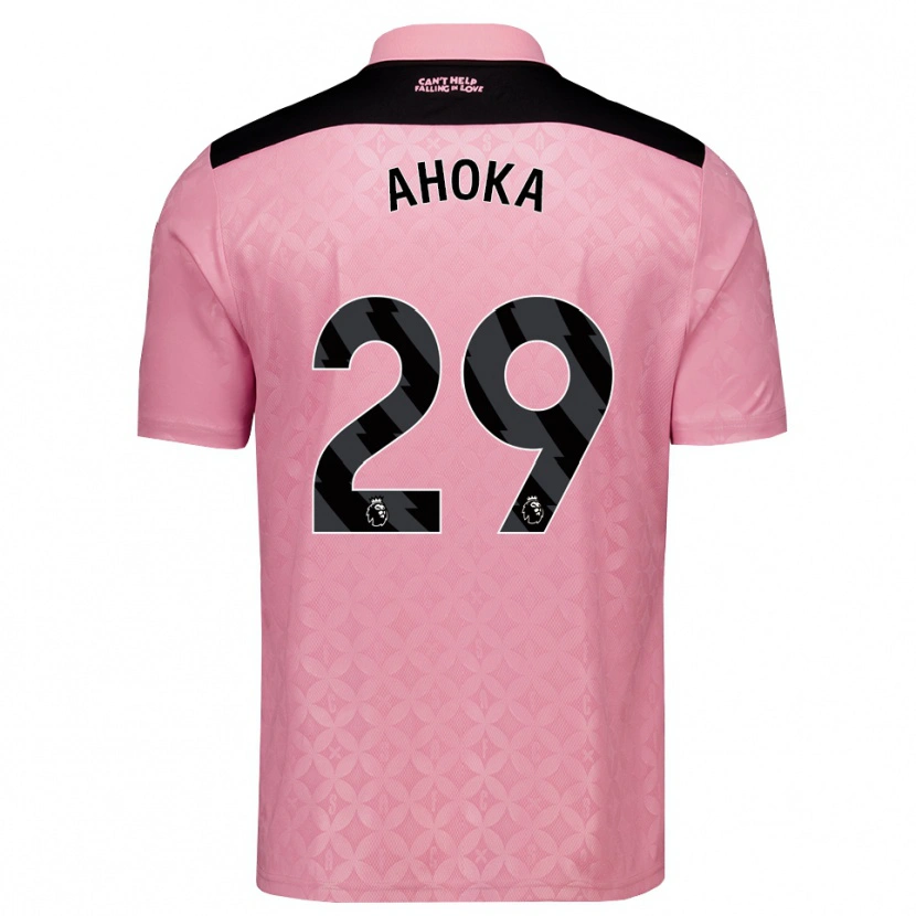 Danxen Børn Jules Ahoka #29 Lysrosa Sort Udebane Spillertrøjer 2026/27 Trøje T-Shirt