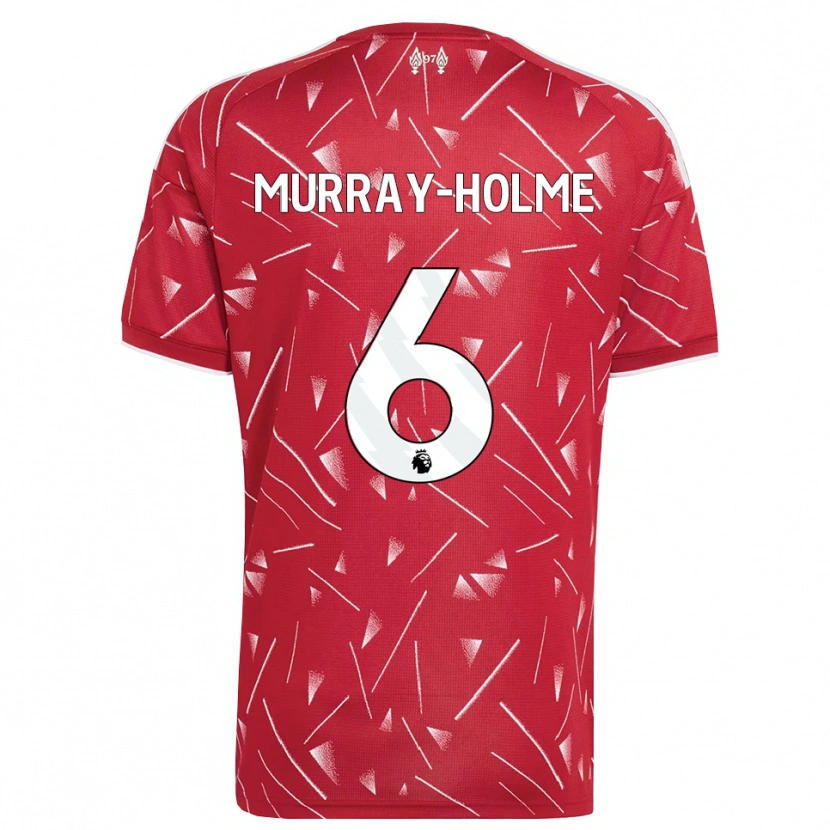 Danxen Børn Haydn Murray-Holme #6 Hvid Rød Hjemmebane Spillertrøjer 2026/27 Trøje T-Shirt