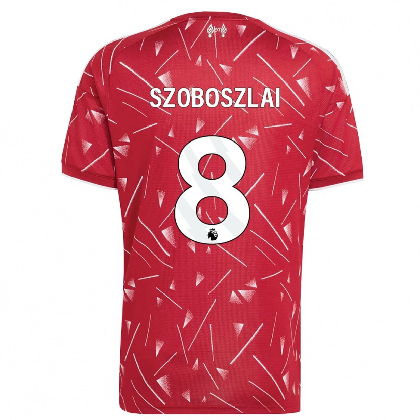 Danxen Børn Dominik Szoboszlai #8 Hvid Rød Hjemmebane Spillertrøjer 2026/27 Trøje T-Shirt