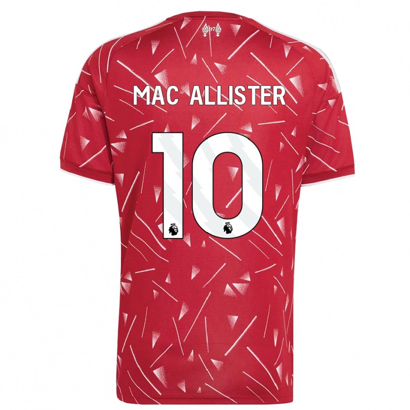Danxen Børn Alexis Mac Allister #10 Hvid Rød Hjemmebane Spillertrøjer 2026/27 Trøje T-Shirt
