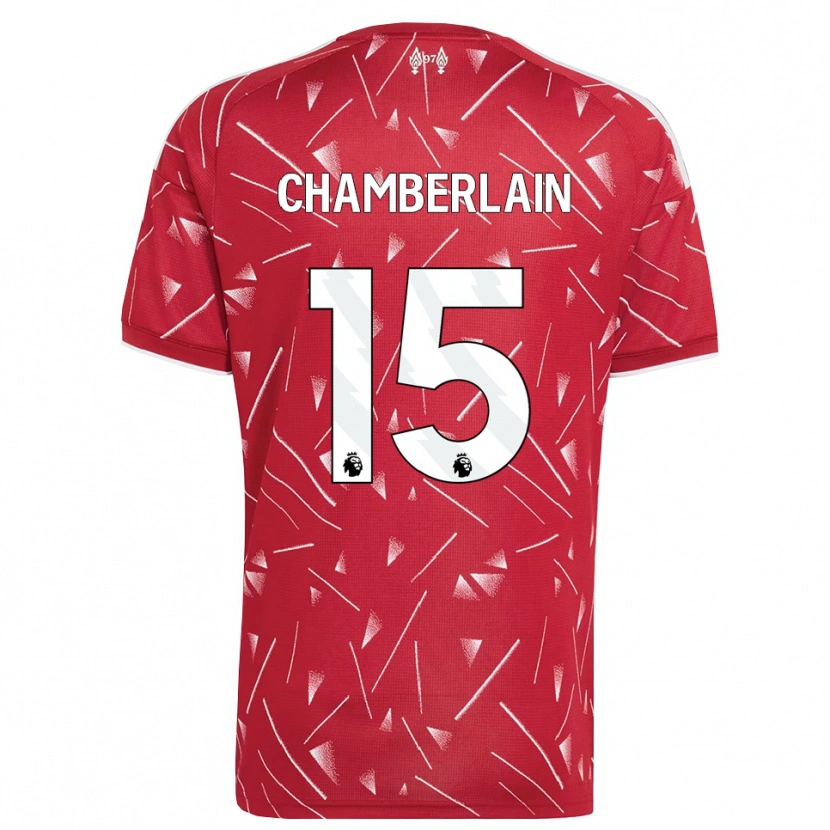 Danxen Børn Alex Oxlade Chamberlain #15 Hvid Rød Hjemmebane Spillertrøjer 2026/27 Trøje T-Shirt