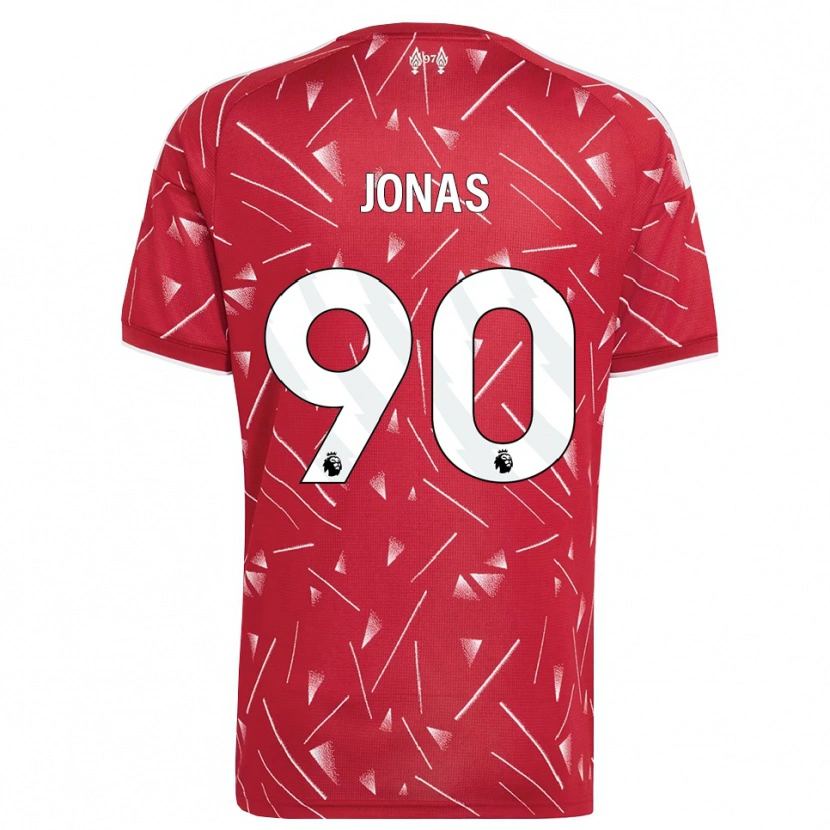 Danxen Børn Lee Jonas #90 Hvid Rød Hjemmebane Spillertrøjer 2026/27 Trøje T-Shirt