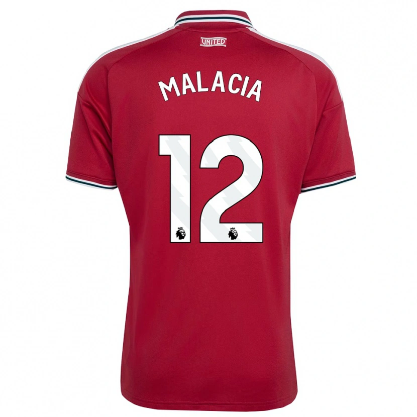 Danxen Børn Tyrell Malacia #12 Rød Gul Hvid Hjemmebane Spillertrøjer 2026/27 Trøje T-Shirt
