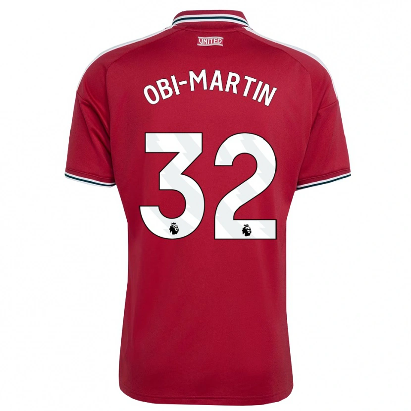 Danxen Børn Chido Obi #32 Rød Gul Hvid Hjemmebane Spillertrøjer 2026/27 Trøje T-Shirt