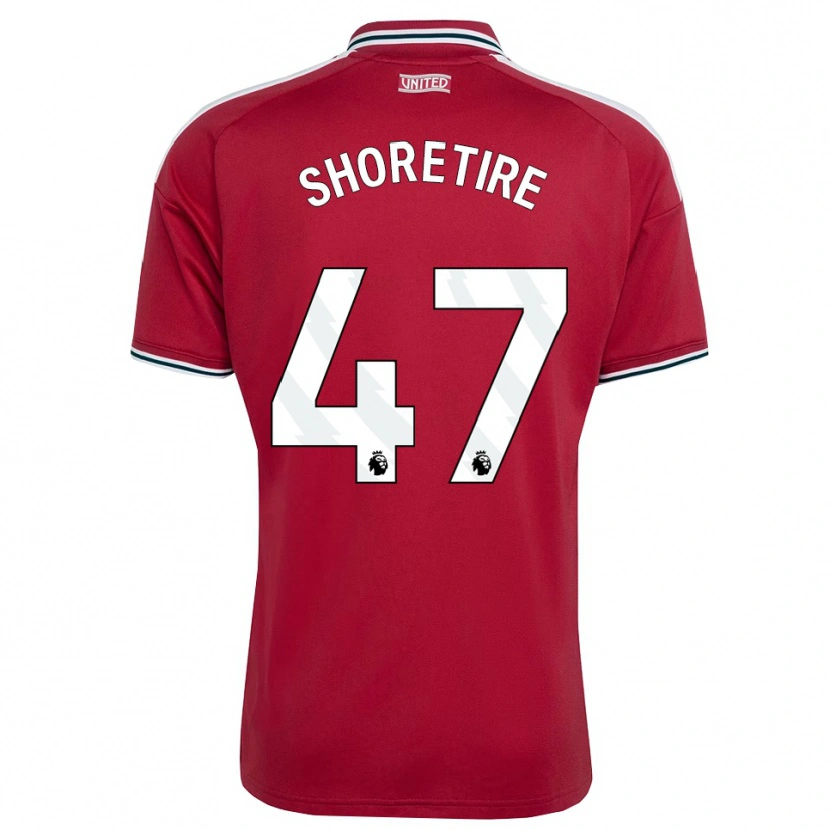 Danxen Børn Shola Shoretire #47 Rød Gul Hvid Hjemmebane Spillertrøjer 2026/27 Trøje T-Shirt