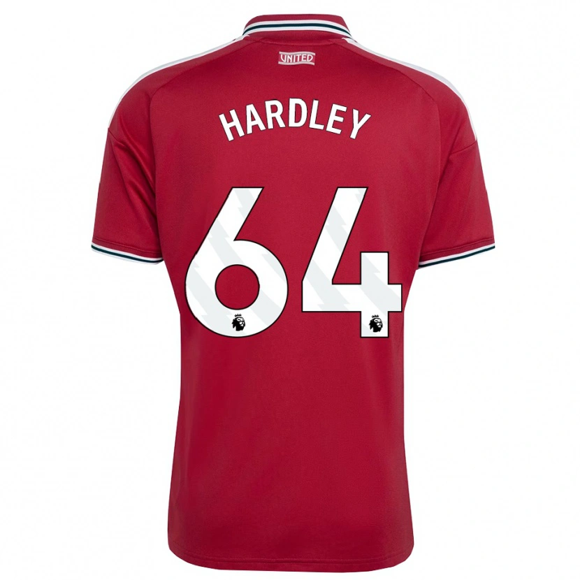 Danxen Børn Bjorn Hardley #64 Rød Gul Hvid Hjemmebane Spillertrøjer 2026/27 Trøje T-Shirt