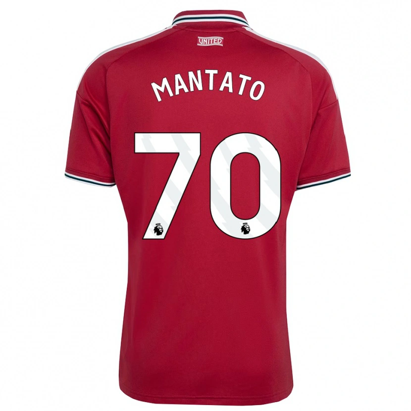 Danxen Børn Bendito Mantato #70 Rød Gul Hvid Hjemmebane Spillertrøjer 2026/27 Trøje T-Shirt