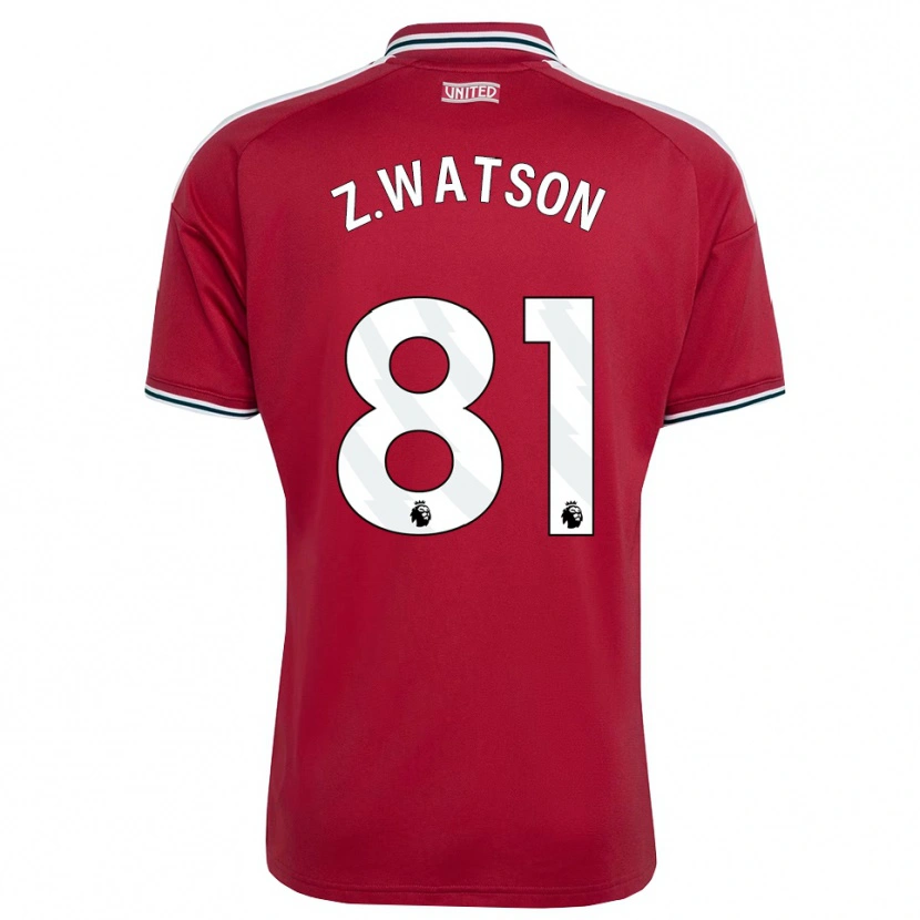 Danxen Børn Zac Watson #81 Rød Gul Hvid Hjemmebane Spillertrøjer 2026/27 Trøje T-Shirt