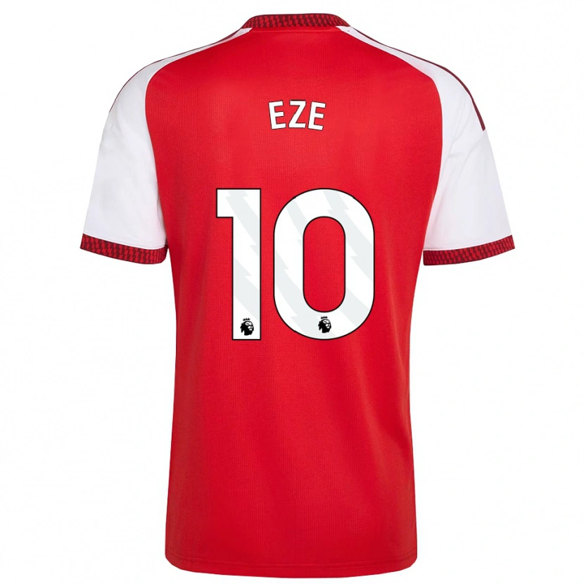 Danxen Børn Eberechi Eze #10 Rød Hvid Sort Hjemmebane Spillertrøjer 2026/27 Trøje T-Shirt