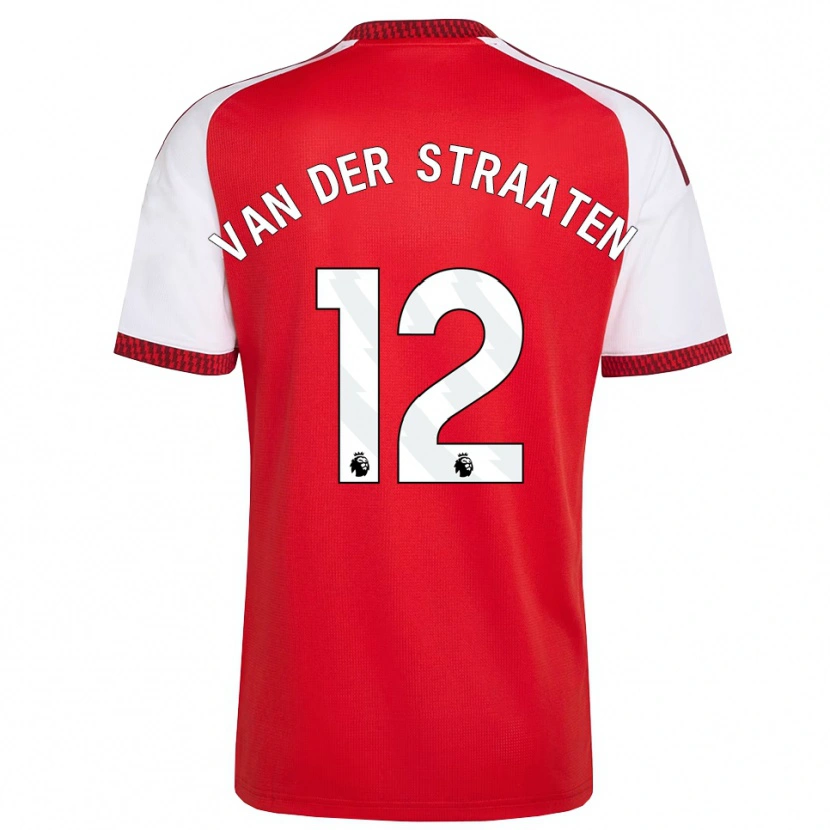 Danxen Børn Zachary Van Der Straaten #12 Rød Hvid Sort Hjemmebane Spillertrøjer 2026/27 Trøje T-Shirt