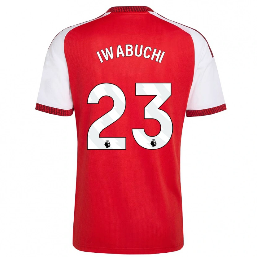 Danxen Børn Mana Iwabuchi #23 Rød Hvid Sort Hjemmebane Spillertrøjer 2026/27 Trøje T-Shirt