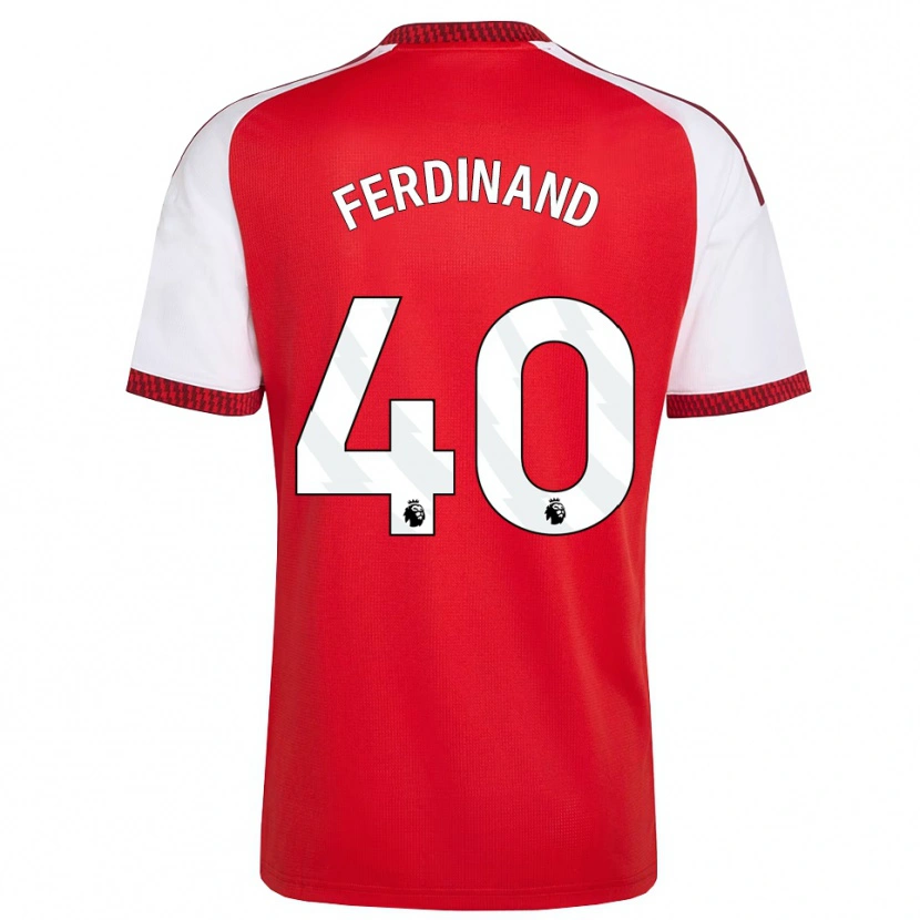 Danxen Børn Seb Ferdinand #40 Rød Hvid Sort Hjemmebane Spillertrøjer 2026/27 Trøje T-Shirt