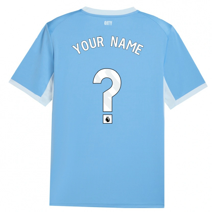 Danxen Børn Dit Navn #0 Lyshimmelblå Hvid Hjemmebane Spillertrøjer 2026/27 Trøje T-Shirt