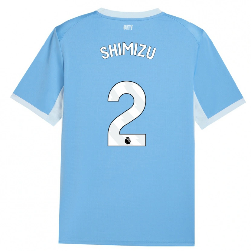 Danxen Børn Risa Shimizu #2 Lyshimmelblå Hvid Hjemmebane Spillertrøjer 2026/27 Trøje T-Shirt