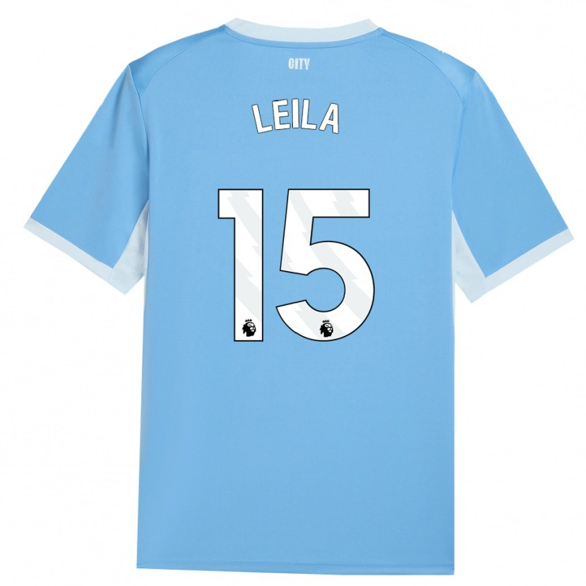 Danxen Børn Leila Ouahabi #15 Lyshimmelblå Hvid Hjemmebane Spillertrøjer 2026/27 Trøje T-Shirt