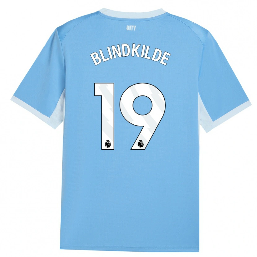Danxen Børn Laura Blindkilde Brown #19 Lyshimmelblå Hvid Hjemmebane Spillertrøjer 2026/27 Trøje T-Shirt