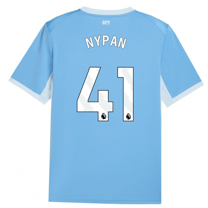 Danxen Børn Sverre Nypan #41 Lyshimmelblå Hvid Hjemmebane Spillertrøjer 2026/27 Trøje T-Shirt