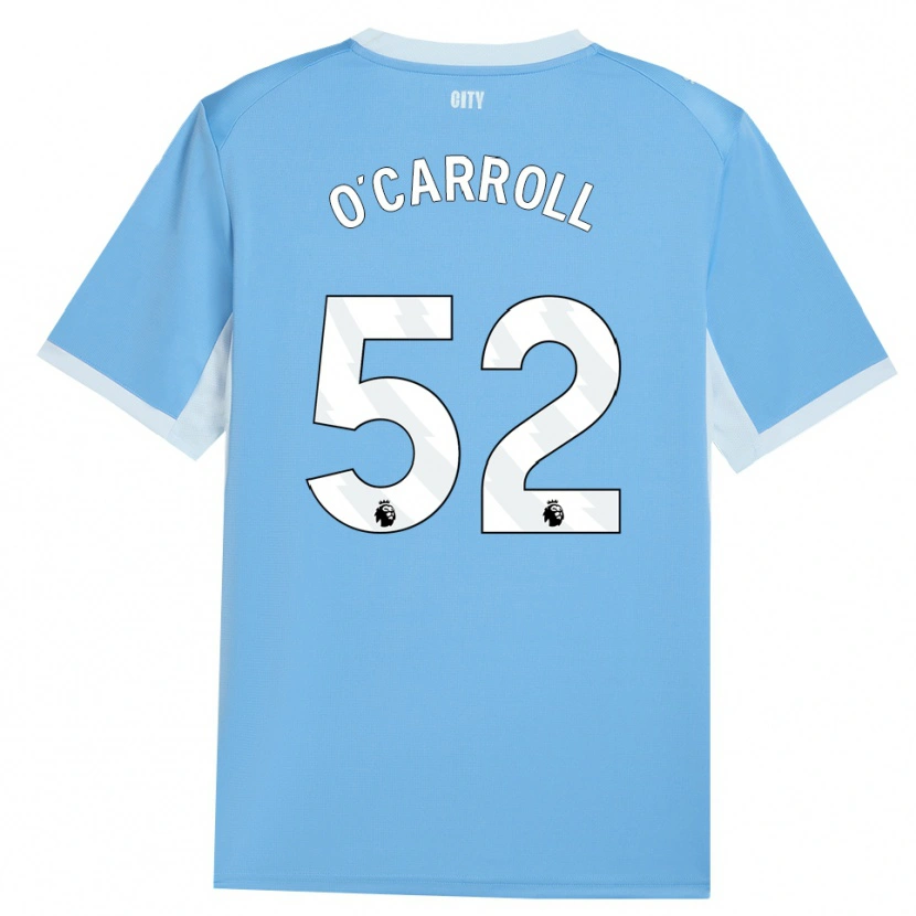 Danxen Børn Eve O'carroll #52 Lyshimmelblå Hvid Hjemmebane Spillertrøjer 2026/27 Trøje T-Shirt