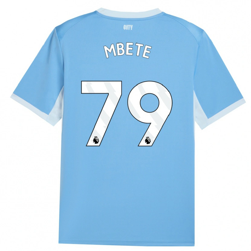 Danxen Børn Luke Mbete #79 Lyshimmelblå Hvid Hjemmebane Spillertrøjer 2026/27 Trøje T-Shirt