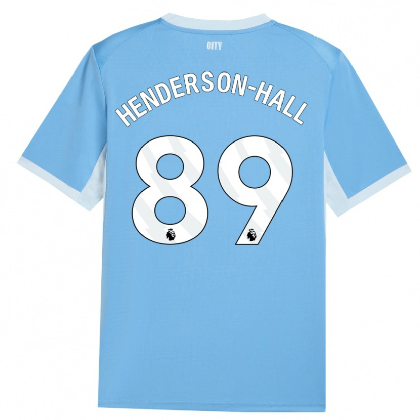Danxen Børn Matty Henderson-Hall #89 Lyshimmelblå Hvid Hjemmebane Spillertrøjer 2026/27 Trøje T-Shirt