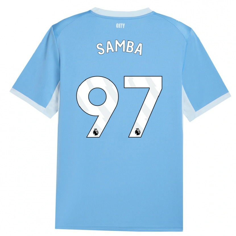 Danxen Børn Tyrone Samba #97 Lyshimmelblå Hvid Hjemmebane Spillertrøjer 2026/27 Trøje T-Shirt