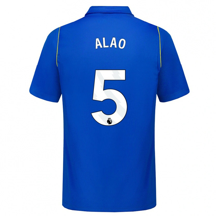 Danxen Børn Yisa Alao #5 Blå Gul Hjemmebane Spillertrøjer 2026/27 Trøje T-Shirt