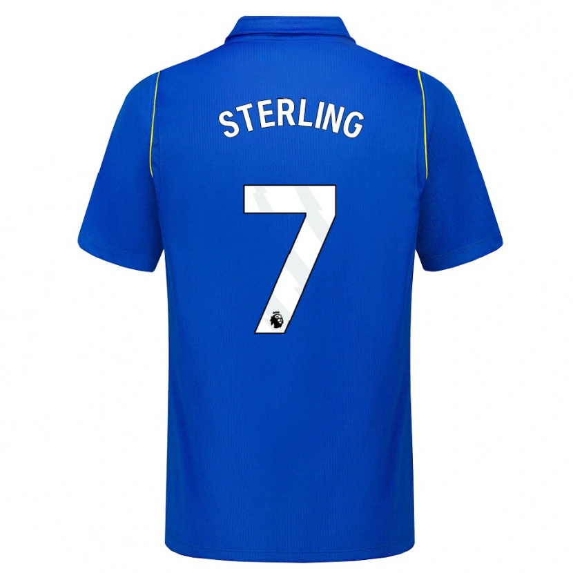 Danxen Børn Raheem Sterling #7 Blå Gul Hjemmebane Spillertrøjer 2026/27 Trøje T-Shirt