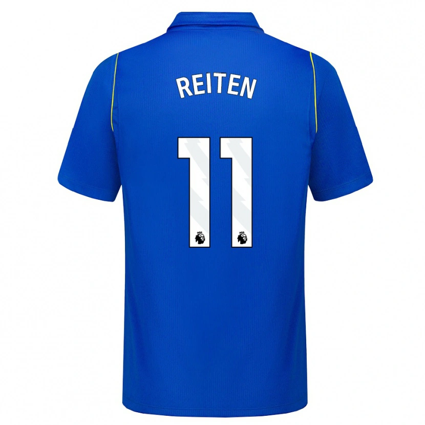 Danxen Børn Guro Reiten #11 Blå Gul Hjemmebane Spillertrøjer 2026/27 Trøje T-Shirt