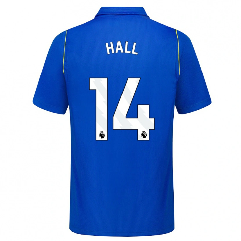 Danxen Børn Jacob Hall #14 Blå Gul Hjemmebane Spillertrøjer 2026/27 Trøje T-Shirt
