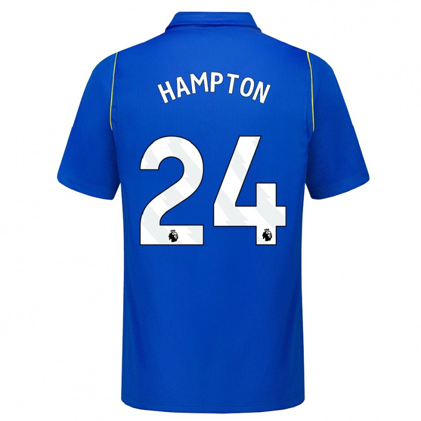 Danxen Børn Hannah Hampton #24 Blå Gul Hjemmebane Spillertrøjer 2026/27 Trøje T-Shirt
