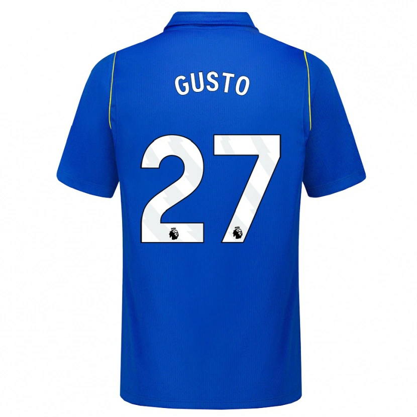 Danxen Børn Malo Gusto #27 Blå Gul Hjemmebane Spillertrøjer 2026/27 Trøje T-Shirt