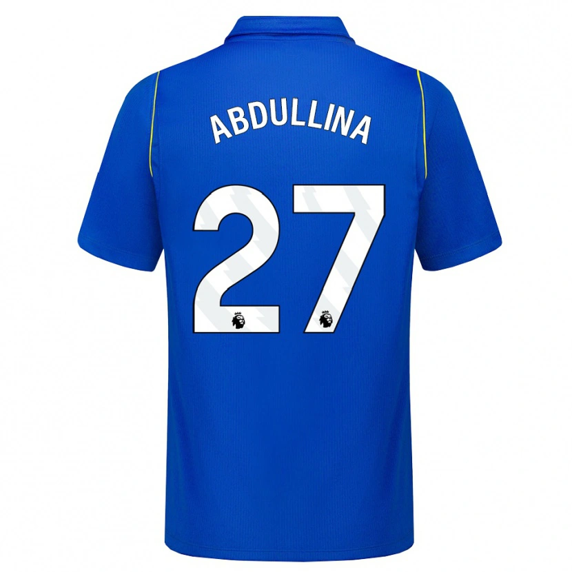 Danxen Børn Alsu Abdullina #27 Blå Gul Hjemmebane Spillertrøjer 2026/27 Trøje T-Shirt