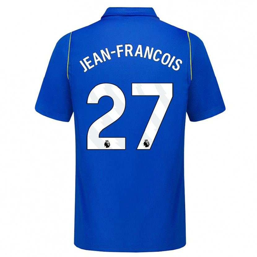 Danxen Børn Oriane Jean-Francois #27 Blå Gul Hjemmebane Spillertrøjer 2026/27 Trøje T-Shirt