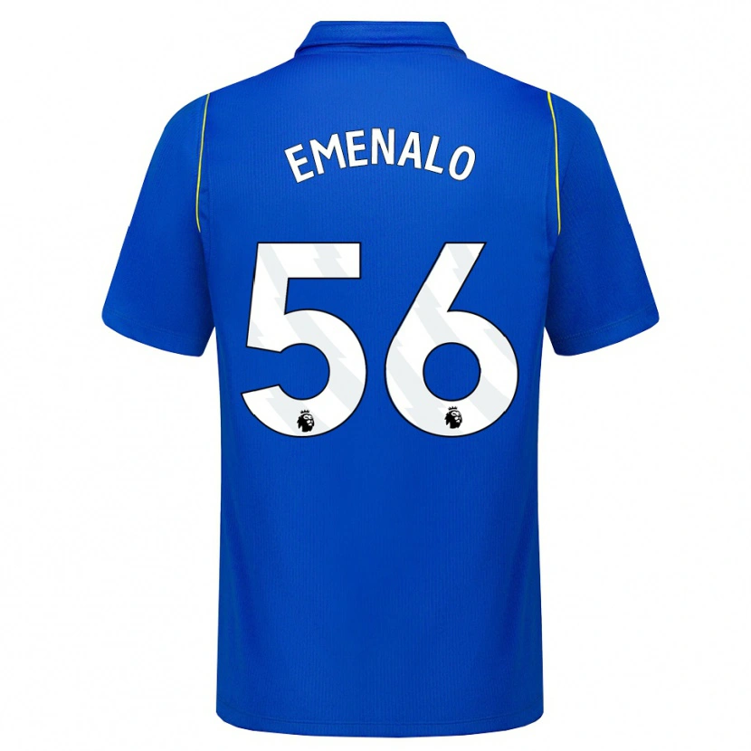 Danxen Børn Landon Emenalo #56 Blå Gul Hjemmebane Spillertrøjer 2026/27 Trøje T-Shirt