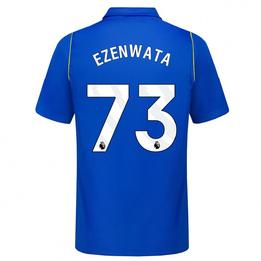 Danxen Børn Chizaram Ezenwata #73 Blå Gul Hjemmebane Spillertrøjer 2026/27 Trøje T-Shirt