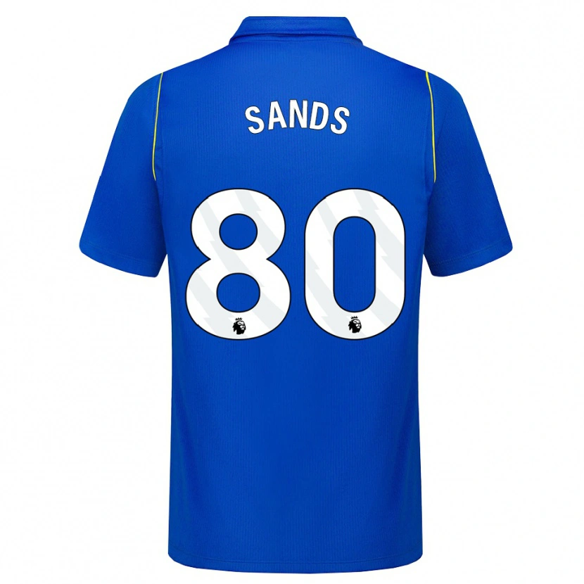 Danxen Børn Hudson Sands #80 Blå Gul Hjemmebane Spillertrøjer 2026/27 Trøje T-Shirt