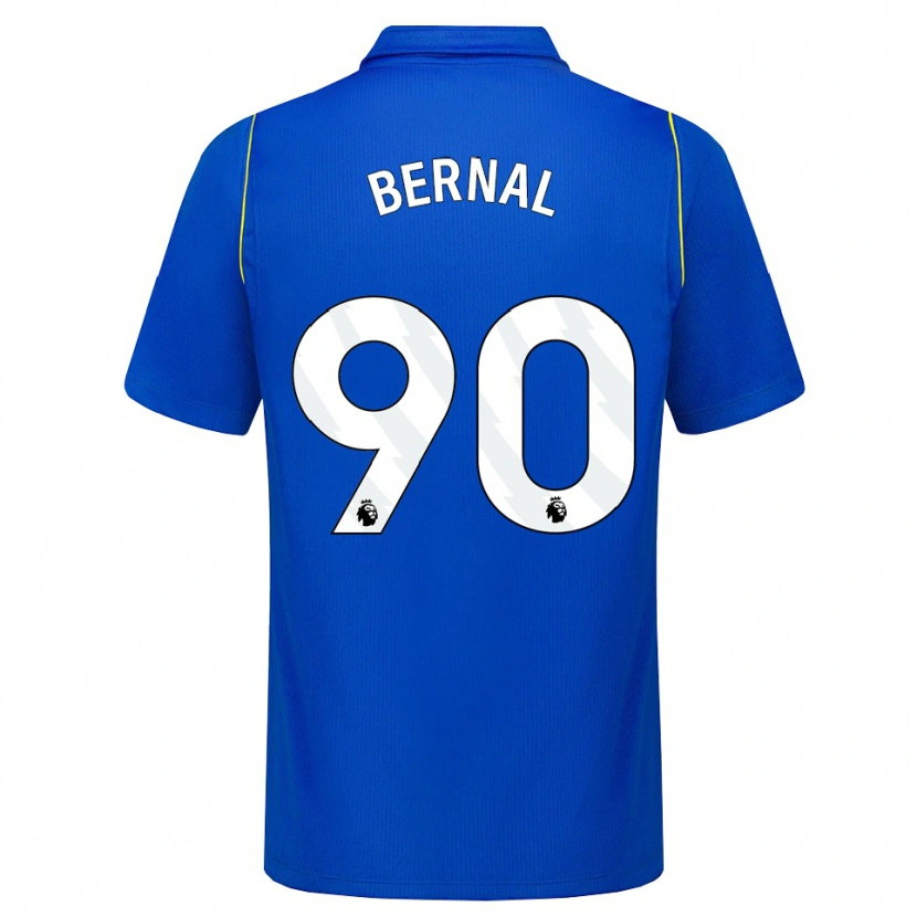 Danxen Børn Freddy Bernal #90 Blå Gul Hjemmebane Spillertrøjer 2026/27 Trøje T-Shirt