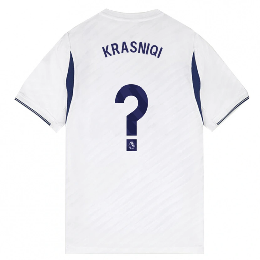 Danxen Børn Elliot Krasniqi #0 Hvid Rød Lilla Hjemmebane Spillertrøjer 2026/27 Trøje T-Shirt