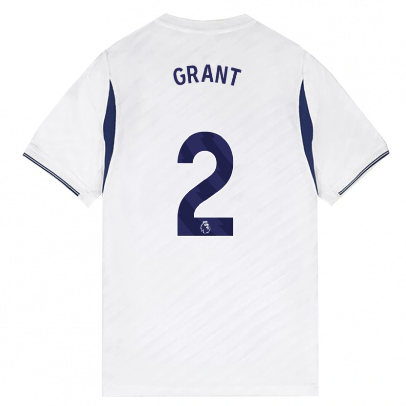 Danxen Børn Charlotte Grant #2 Hvid Rød Lilla Hjemmebane Spillertrøjer 2026/27 Trøje T-Shirt