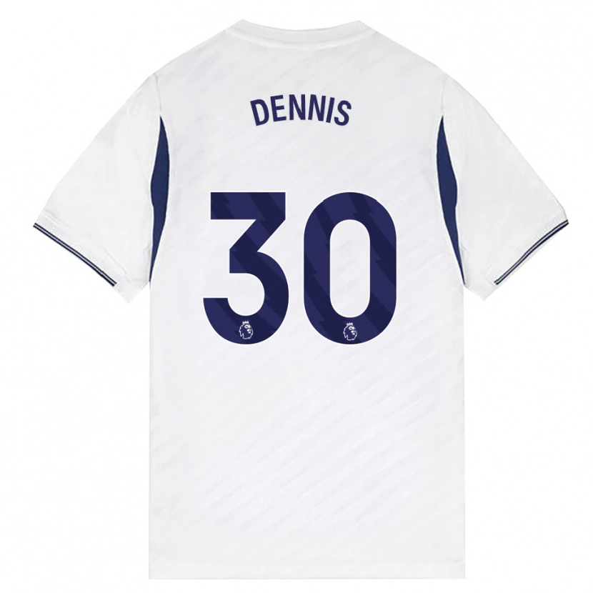 Danxen Børn Araya Dennis #30 Hvid Rød Lilla Hjemmebane Spillertrøjer 2026/27 Trøje T-Shirt