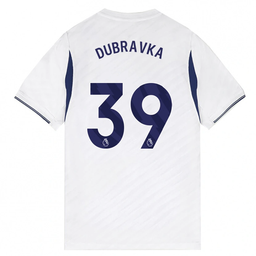 Danxen Børn Martin Dúbravka #39 Hvid Rød Lilla Hjemmebane Spillertrøjer 2026/27 Trøje T-Shirt