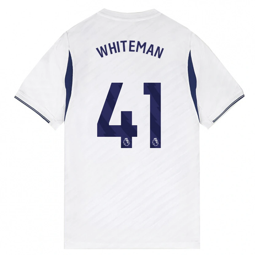 Danxen Børn Alfie Whiteman #41 Hvid Rød Lilla Hjemmebane Spillertrøjer 2026/27 Trøje T-Shirt