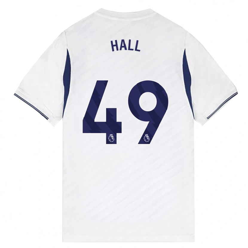 Danxen Børn Tyrese Hall #49 Hvid Rød Lilla Hjemmebane Spillertrøjer 2026/27 Trøje T-Shirt