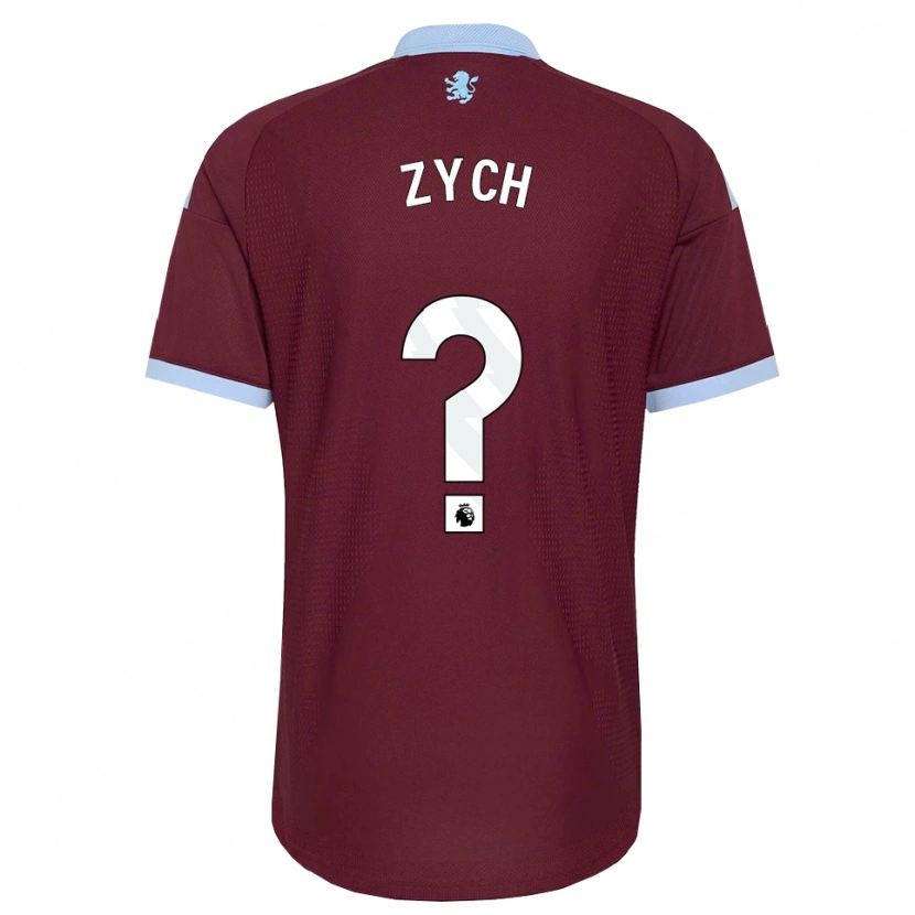Danxen Børn Oliwier Zych #0 Kornblomstblå Vinrød Hjemmebane Spillertrøjer 2026/27 Trøje T-Shirt
