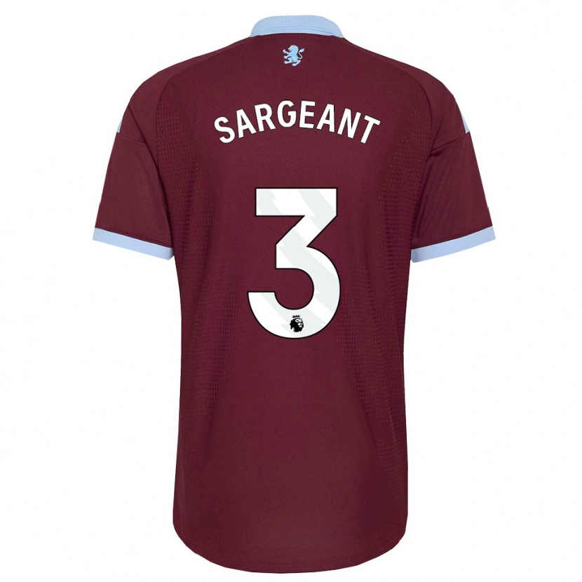 Danxen Børn Meaghan Sargeant #3 Kornblomstblå Vinrød Hjemmebane Spillertrøjer 2026/27 Trøje T-Shirt