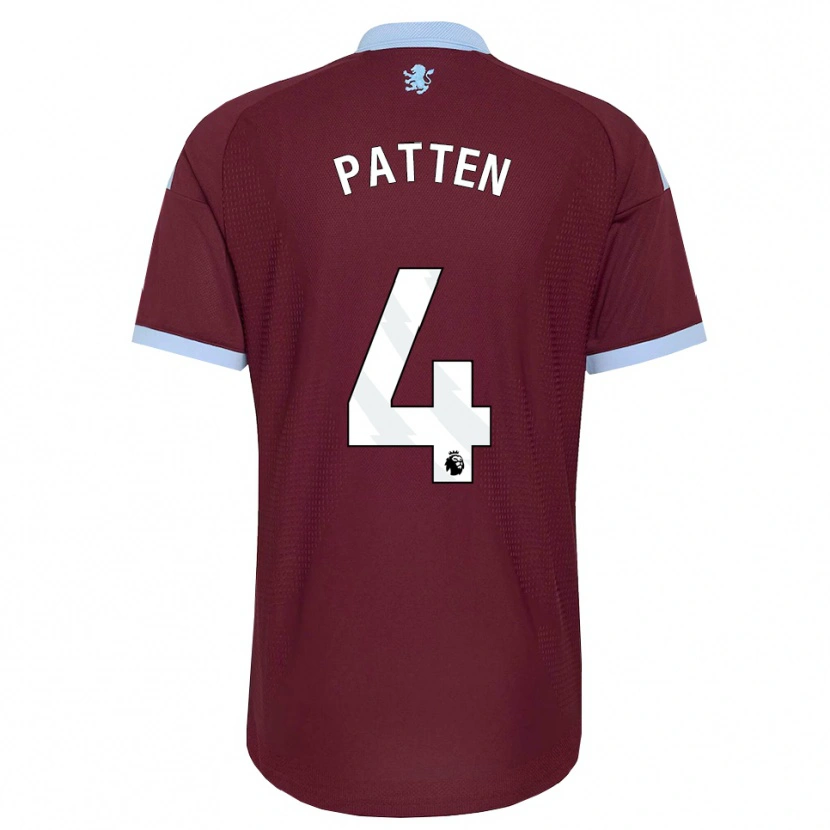 Danxen Børn Anna Patten #4 Kornblomstblå Vinrød Hjemmebane Spillertrøjer 2026/27 Trøje T-Shirt