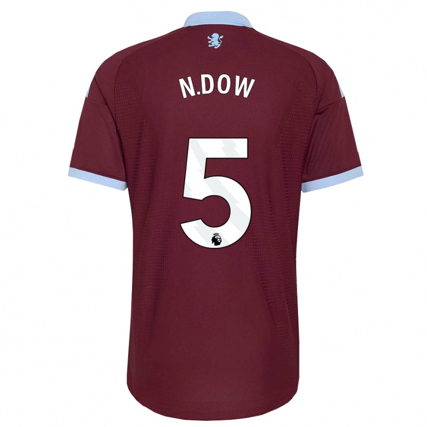 Danxen Børn Elisha N'dow #5 Kornblomstblå Vinrød Hjemmebane Spillertrøjer 2026/27 Trøje T-Shirt